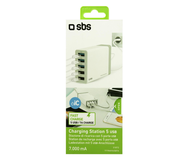 SBS Stacja ładująca SBS 5xUSB 7A biała # - 1439490 - zdjęcie 2